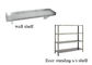 Stainless Steel Kitchen Shelves Adjustable Height Solid Floor Standing Wall Shelves